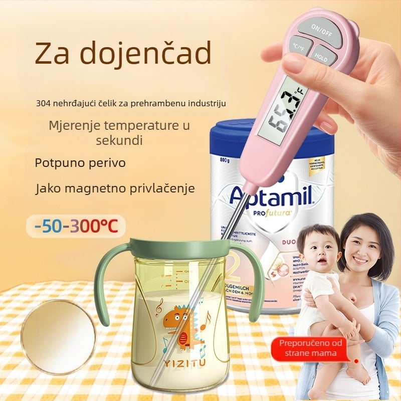 Termometar za vodu i bebino mlijeko – termometar hrane za mjerenje temperature vode