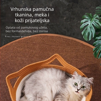 Mačja špilja, prozračna ratana tkanina, četverosezonska univerzalna, namjena: mačka (Materijal: Ratana tkanina; Sezona: Četverosezonska univerzalna; Funkcija: Prozračna; Namjena: Mačka)
