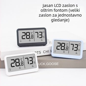 Ancient Poet Unutarnji digitalni mjerač temperature i vlage za dječju sobu, sa zaslonom visoke preciznosti