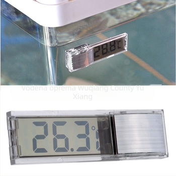 Vanjski ljepivi elektronički termometar za akvarij s 3D LED LCD zaslonom