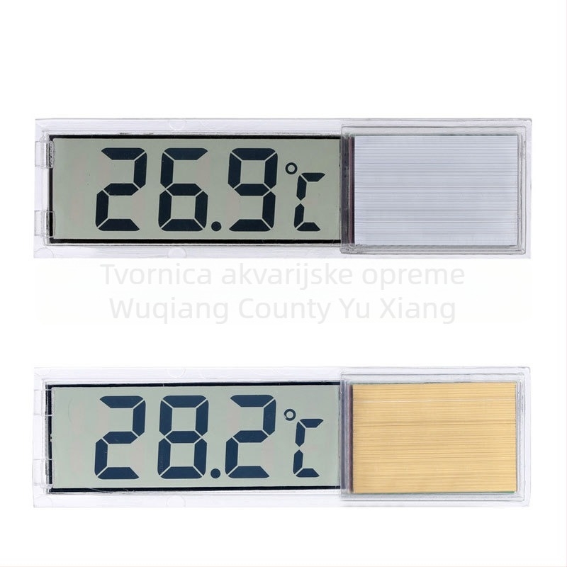 Vanjski ljepivi elektronički termometar za akvarij s 3D LED LCD zaslonom
