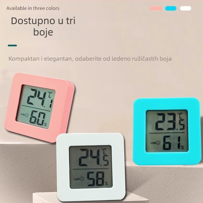 Elektronički termometar za mjerenje temperature; Materijal: Drugo