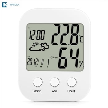 Unutarnji termometar i higrometar s pozadinskim osvjetljenjem i alarmom TH202 – točnost temperature ±1°C, točnost vlage ±5% RH, rezolucija 0,1°C / 1% RH, napajanje AAA 1,5V