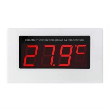 Inteligentni unutarnji alarm za temperaturu i vlagu s LED velikim zaslonom - raspon temperature -50°C do 200°C, razlučivost temperature 0,5°C, razlučivost vlage 0,5%, pogreška vlage 1%