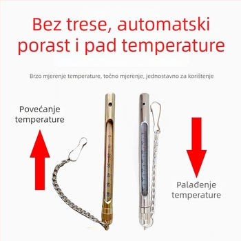 Stakleni termometar za rudnik i akvakulturu, kućište od nehrđajućeg čelika s bakrenom uloškom, visoka preciznost
