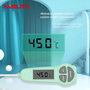 MISUTA vodeni termometar; pakiranje 300 kom.; prilagodba obrade dostupna; licencirana privatna etiketa