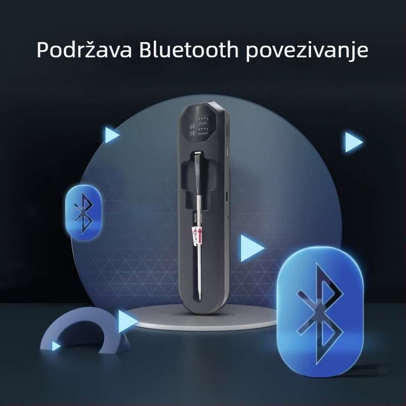 Bežični termometar za meso s Bluetoothom, upravljanje aplikacijom, za roštilj i kuhinju, rezolucija 1°C/2°F