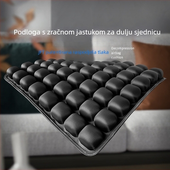 Napuhljiva uredska jastučnica za podršku držanja tijela i zaštitu struka – TPU + koži-prijazna Lycra, dekompresijska jastučnica