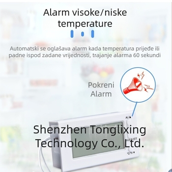 Ugrađeni digitalni termometar s senzorom za praćenje opreme za hlađenje i grijanje; rezolucija 0,1°C/0,1°F; mogućnost prilagodbe; 160 komada po kutiji