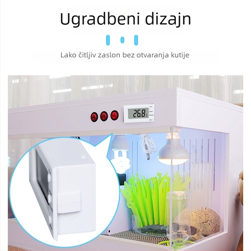 Ugrađeni digitalni termometar s senzorom za praćenje opreme za hlađenje i grijanje; rezolucija 0,1°C/0,1°F; mogućnost prilagodbe; 160 komada po kutiji