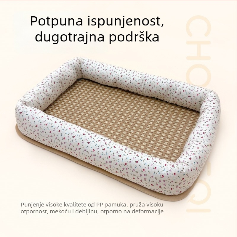 Mačje gnijezdo od ratana s PP Cotton, ljetna prozračna podloga, univerzalna uporaba