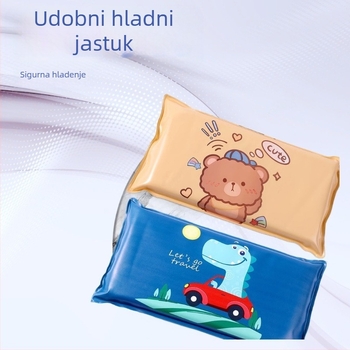 Ledeni jastuk s PVC tkaninom, napunjen vodom, crtani stil, težina 1200 g za hlađenje i prevenciju toplinskog udara