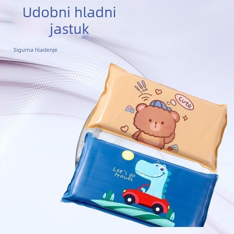 Ledeni jastuk s PVC tkaninom, napunjen vodom, crtani stil, težina 1200 g za hlađenje i prevenciju toplinskog udara