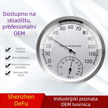 Unutarnji mjerni uređaj za temperaturu i vlagu za saunu – DF/Defoe; pogodno za ured, trgovački centar i laboratorij; licencirana privatna oznaka
