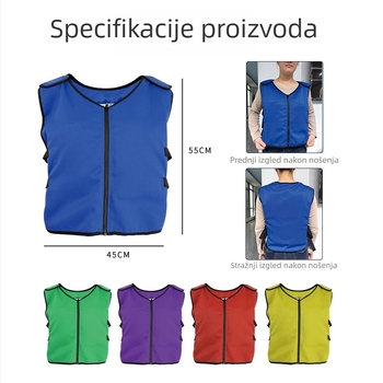 PCM hlađenje jakna s ledenim jastučićem, platno i poliester tkanina, težina 1000 g, prilagodljiva za prevenciju toplinskog udara i hlađenje