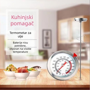 Xisilang termometar za hranu - visoka preciznost, senzor visoke temperature, termometar za ulje i vodu, za kuhinju i prženje