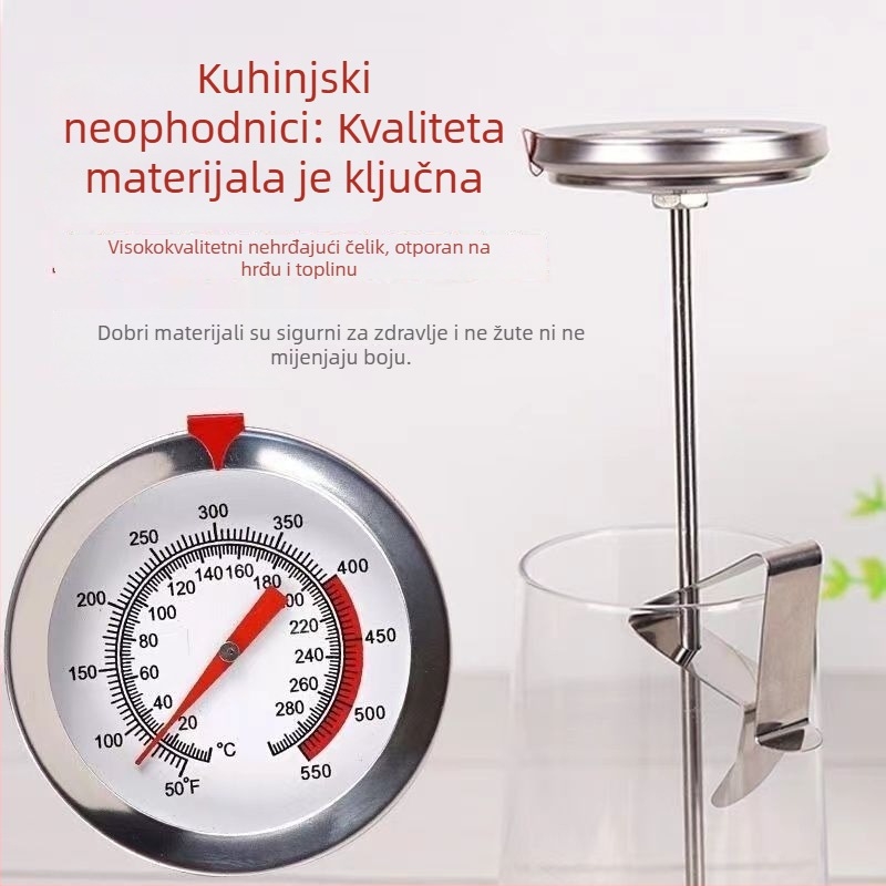 Xisilang termometar za hranu - visoka preciznost, senzor visoke temperature, termometar za ulje i vodu, za kuhinju i prženje