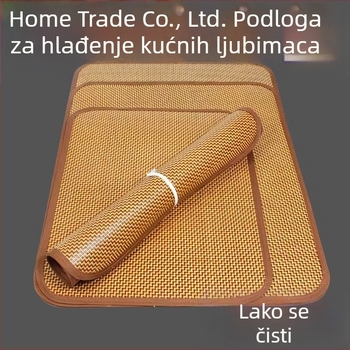 Bambusova rashladna podloga za pse – sve sezone, otporna na kidanje, podloga za kavez