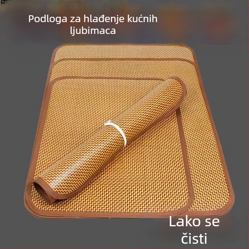 Bambusova rashladna podloga za pse – sve sezone, otporna na kidanje, podloga za kavez