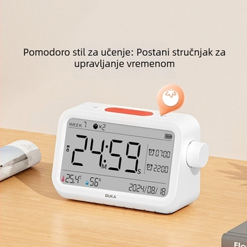 Duke Bežična vremenska stanica 3-u-1: Visokoprecizan digitalni termometar i higrometar za unutarnji prikaz