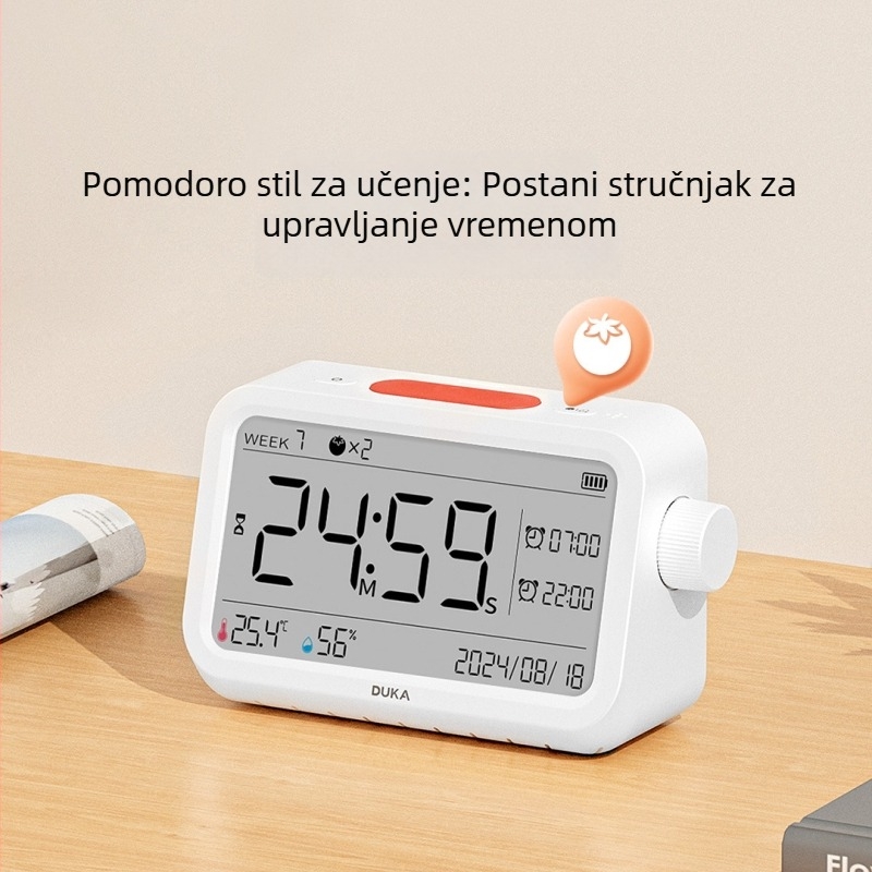Duke Bežična vremenska stanica 3-u-1: Visokoprecizan digitalni termometar i higrometar za unutarnji prikaz