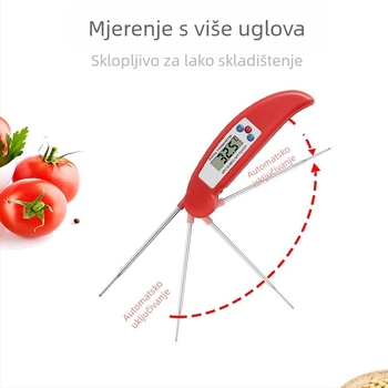 Digitalni kuhinjski termometar za hranu – raspon -50°C do 300°C, rezolucija 0,1°C, točnost ±0,8°C, vrijeme odziva 3–4 s