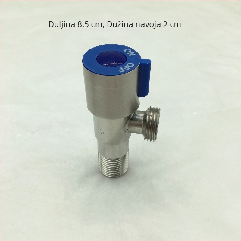 Ugradni zidni univerzalni kutni ventil za toplu i hladnu vodu, model XKS-G1503LS, 1,2 MPa, promjer otvora 4 boda