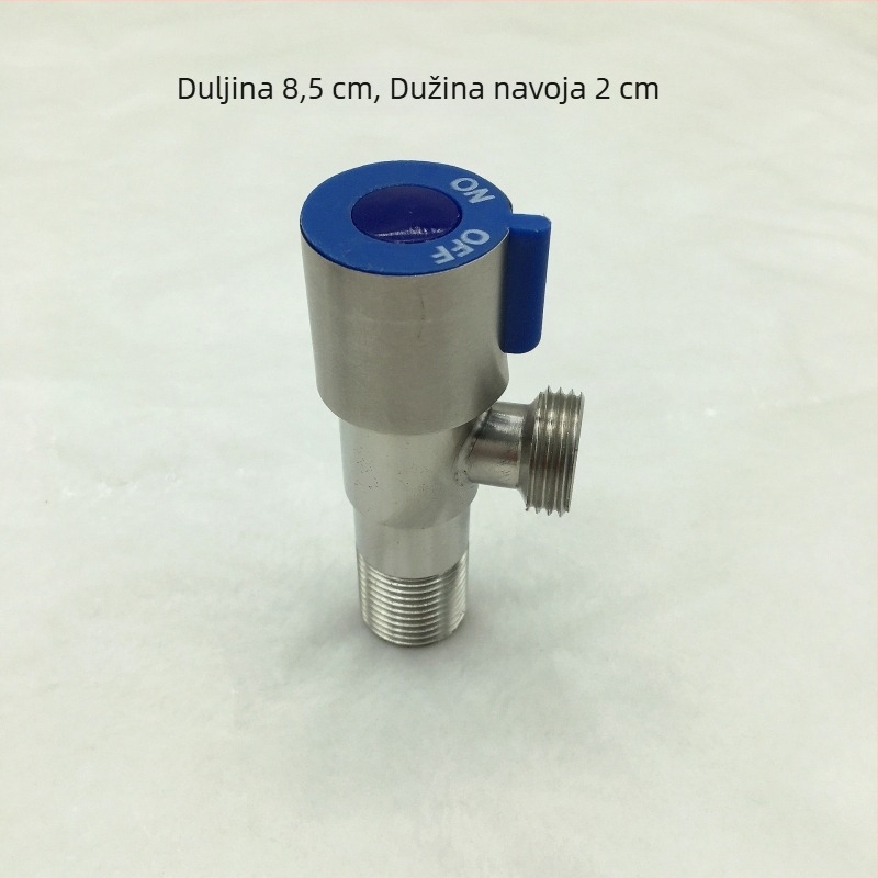 Ugradni zidni univerzalni kutni ventil za toplu i hladnu vodu, model XKS-G1503LS, 1,2 MPa, promjer otvora 4 boda