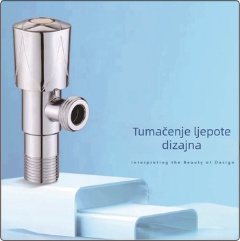 Kutni ventil JF01 - bakreno tijelo, navojni spoj, za slavinu, radni tlak 15