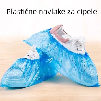 Plastične navlake za cipele, jednokratne upotrebe, CPE, debele, 100 komada u paketu