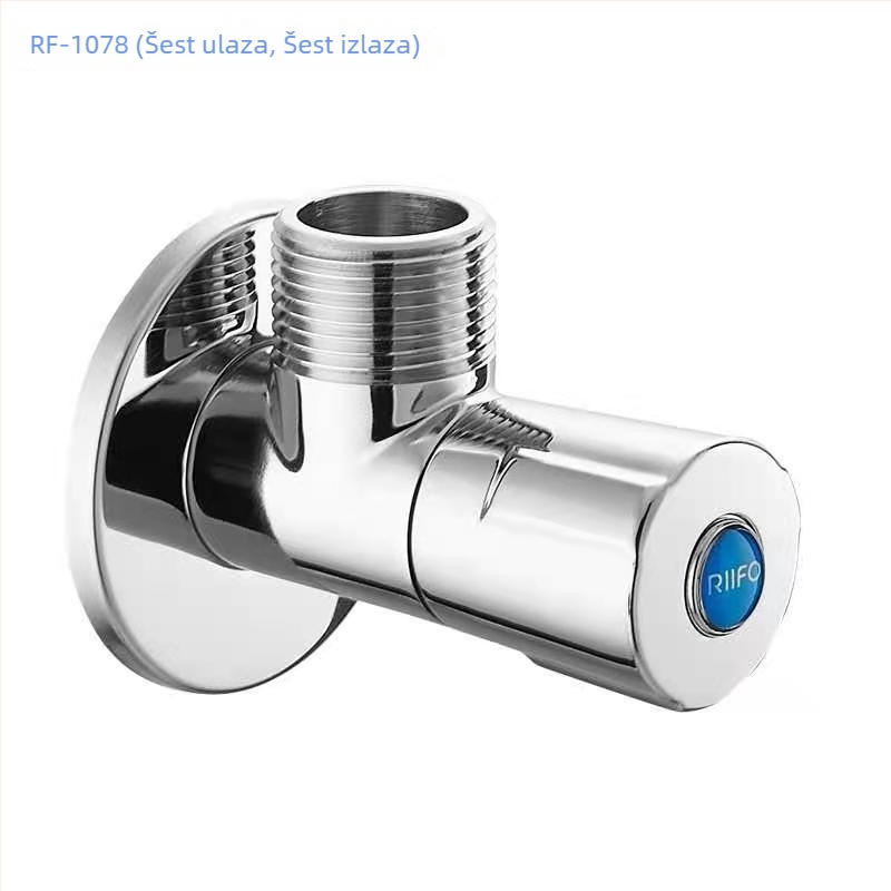 Rifeng 1021 bakreni kutni ventil s dvostrukim izlazom, produžen, za kućni WC