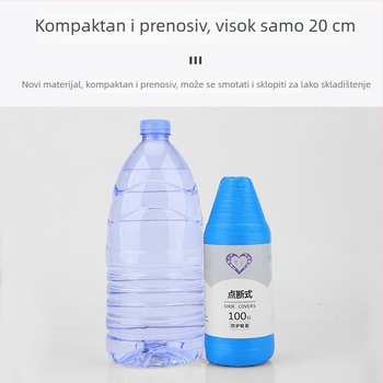 Jednokratne navlake za cipele od CPE, debelog tipa za odtrganje, novi model, paket od 100 komada, vodootporne i otporne na prašinu