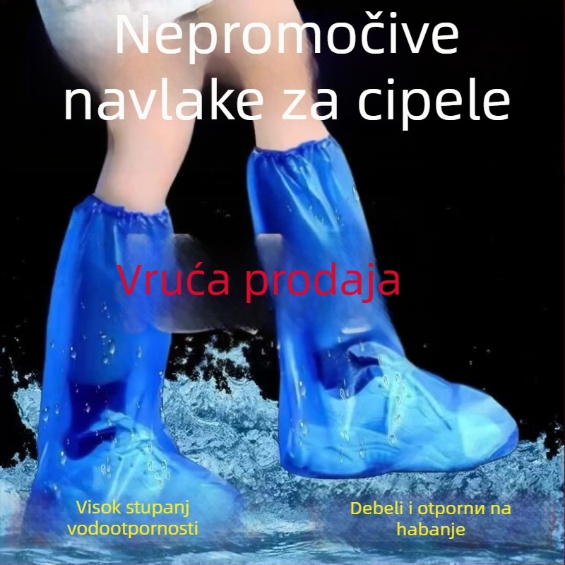 Visoke jednokratne zaštitne navlake za cipele za farme — platneni materijal, zaštita od prašine, jednobojne, 100 komada