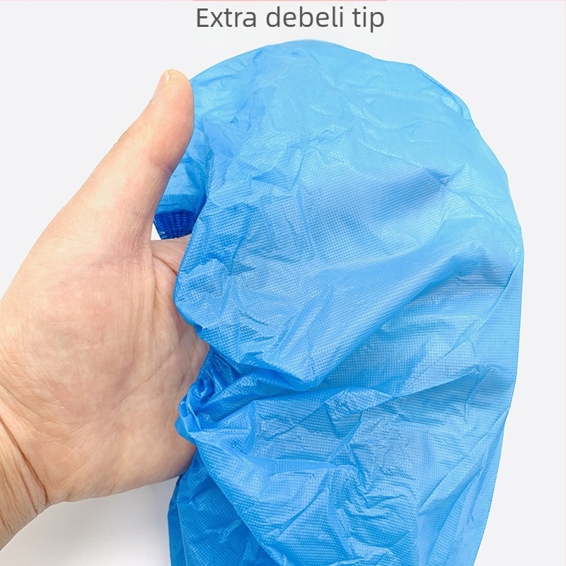 Jednokratne zaštitne navlake za cipele, ekstra debeli, PE plast, protuklizne, prašini otporne, za kućnu i uredsku upotrebu, 100 komada