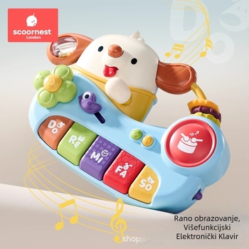 Dječja elektronička tipkovnica-igračka — edukativni osmom tonova klavir, ABS materijal, za dob 0–3 godine, 3C certificirani elektronički proizvod