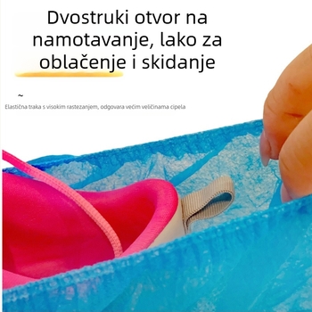 Jednokratne navlake za cipile od netkanog materijala, debele, protuklizne, 3 g debljina, 100 komada u pakiranju, za svakodnevnu kućnu uporabu