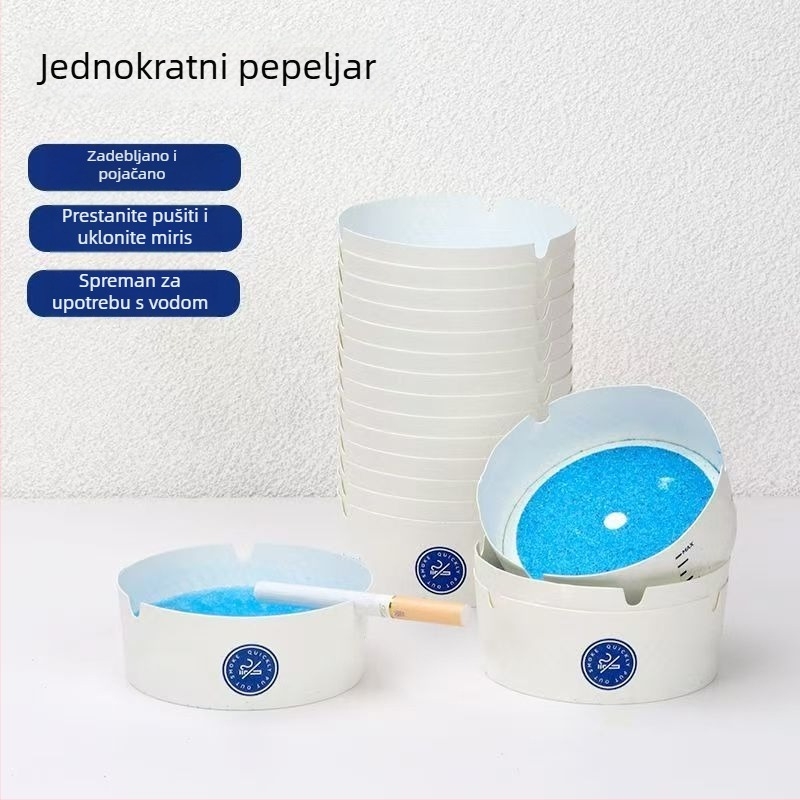 Jednokratni pepelnjak s integriranim pijeskom za gašenje, apsorbira pepeo, za kućnu upotrebu, ured, gaming dvorane i bilijarsku dvoranu