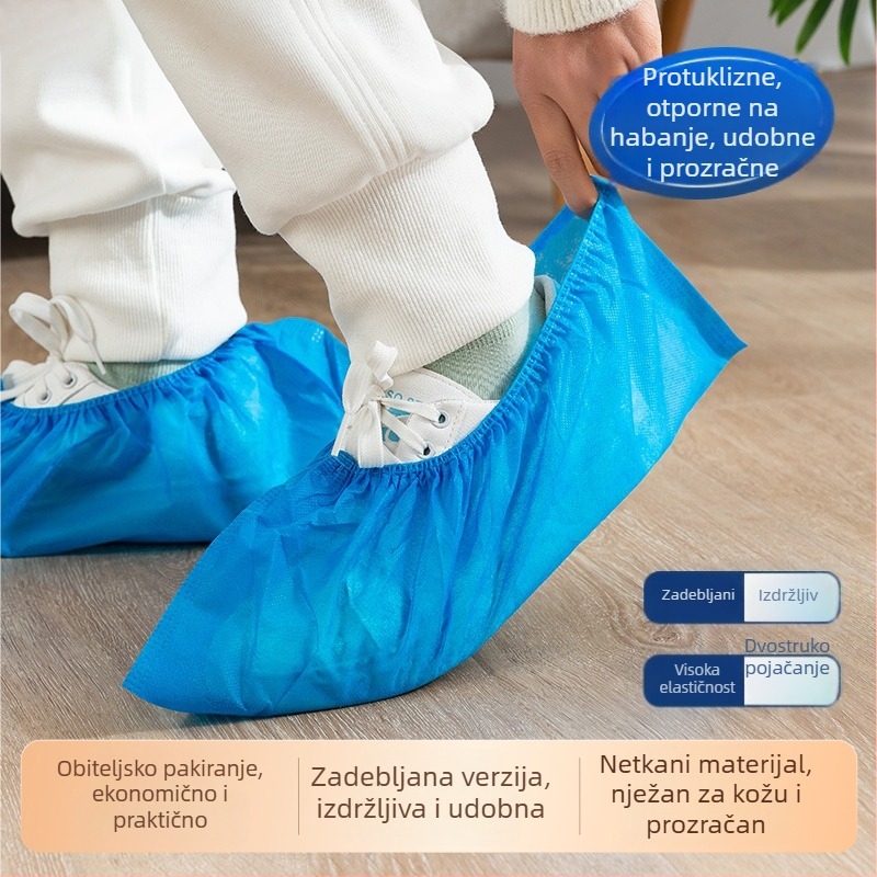 Jednokratne navlake za cipele za unutarnju upotrebu, netkano materijal, prozračna, otporne na habanje, protuklizne, perive, univerzalne, antistatične