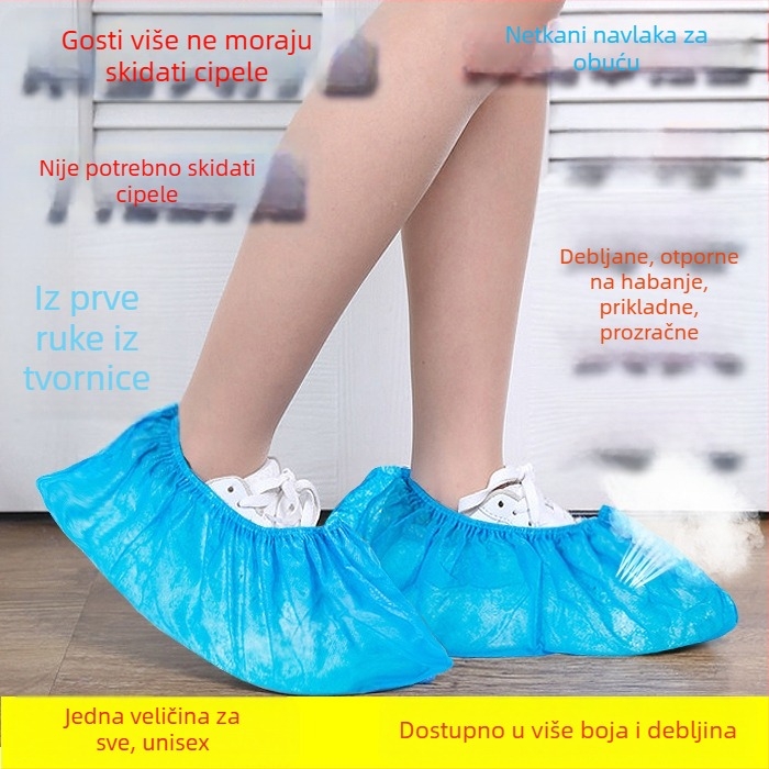 Jednokratne navlake za cipele od netkanog materijala, zaštita od prašine, univerzalna primjena, 2000 komada po vrećici