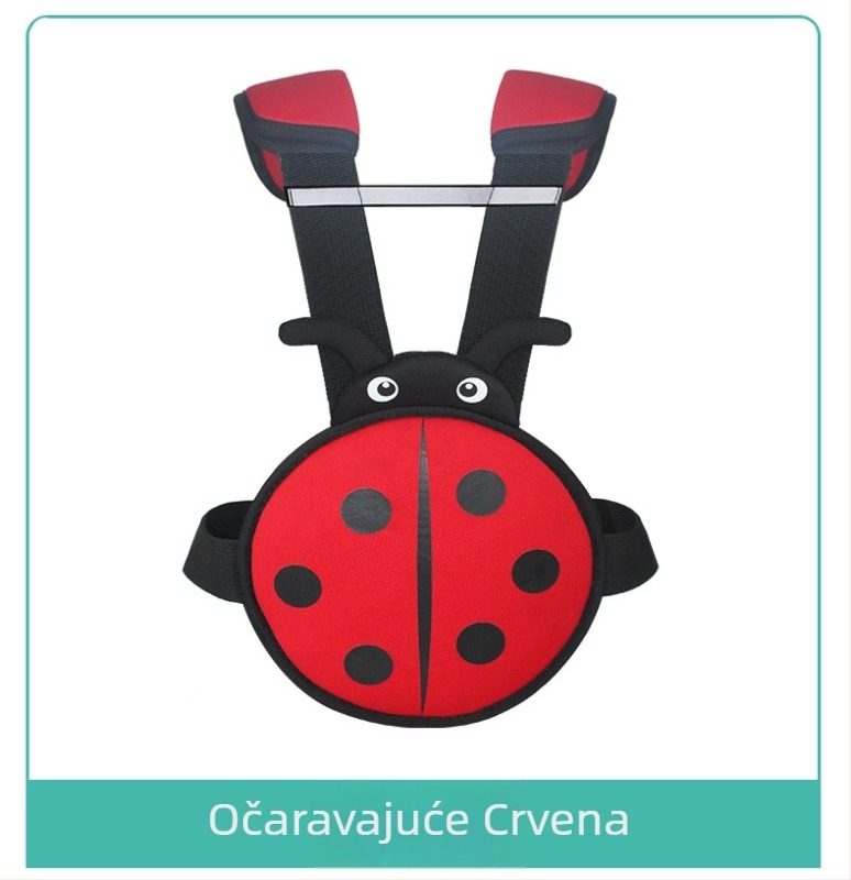 Dječji sigurnosni pojas za motocikle i električna vozila, poliester, pogodan za dob 1,5–12 godina, mogućnost prilagodbe