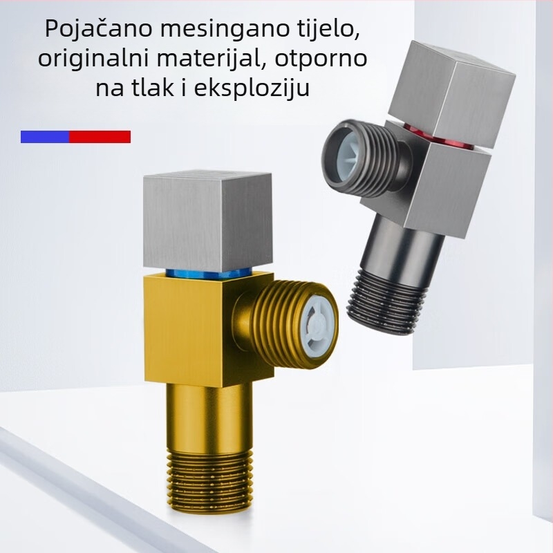 Submarine F301h bakreni kutni ventil za WC, anti-reverzija, topla i hladna voda