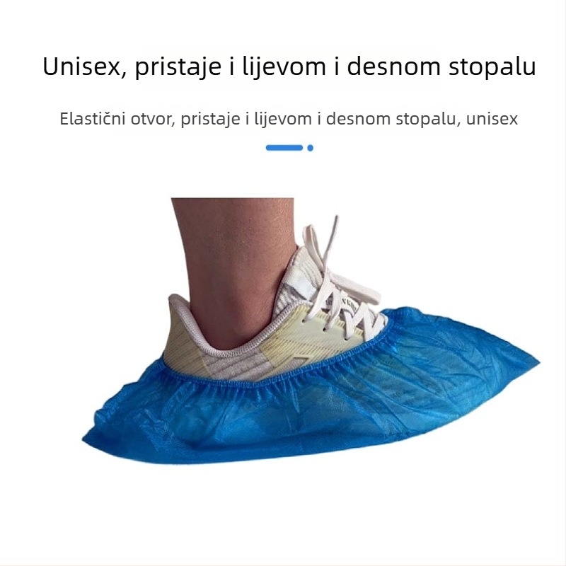 Jednokratne navlake za cipele od netkane tkanine, debeli, protuklizne, za unutarnju upotrebu, odrasli, univerzalna veličina
