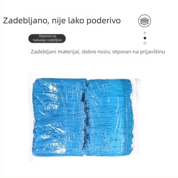 Jednokratne navlake za cipele, debeli netkani materijal, za unutarnju upotrebu, za djecu i učenike, protuklizne, zaštita od prašine, ekstra debeli