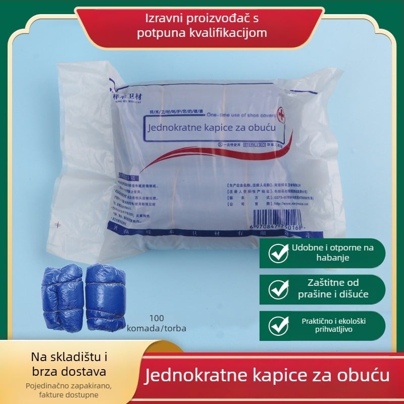 Xianghe Zaštitna navlaka za obuću - plastična, otporna na prašinu, jednokratna