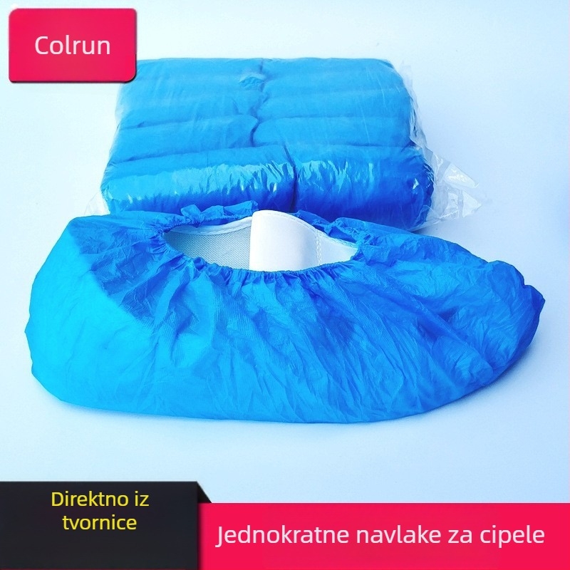 Jednokratne navlake za cipele od PE, deblje, za kućnu uporabu, zaštita od prašine, vodonepropusne i protuklizne, 2 g