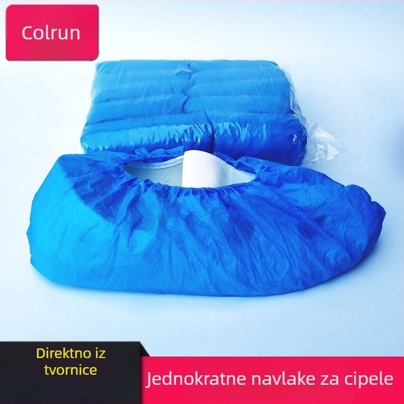 Jednokratne navlake za cipele od PE, deblje, za kućnu uporabu, zaštita od prašine, vodonepropusne i protuklizne, 2 g