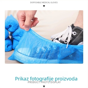 Jednokratne navlake za cipele od netkanog materijala, ekstra debeli, protuklizne, za unutarnju upotrebu, 100 komada