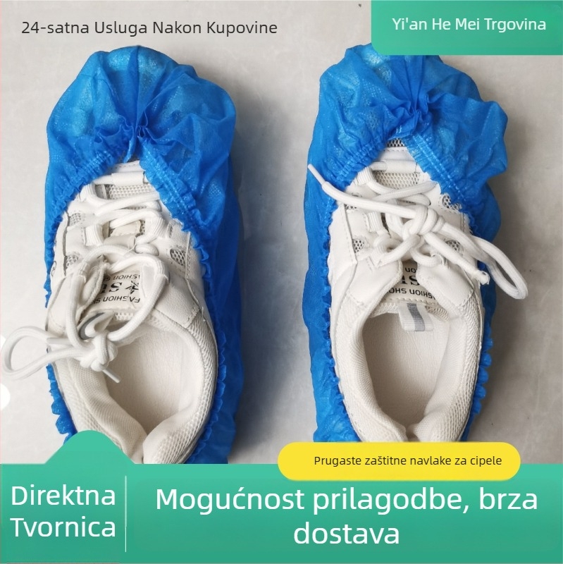 Jednokratne navlake za cipele od netkanog materijala, deblje, prozračne, zaštita od prašine, za odrasle