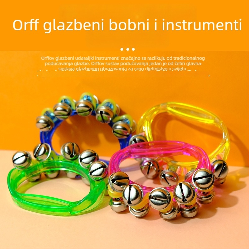 Beibeimiao drndalica za djecu — polukružna ručna zvončić, Orffov glazbeni instrument, pakiranje Opp bag, podrijetlo: Yanshi, Henan