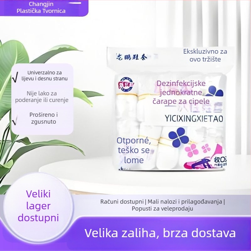 Jednokratne prozirne navlake za cipele za unutarnju upotrebu, univerzalne, plastični materijal